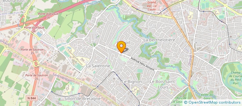 localisation de l'entreprise MADAME ISABELLE GRAVOUILLE à ORVAULT