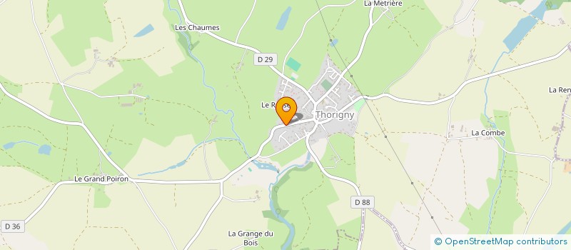 localisation de l'entreprise MADAME ISABELLE GREFFARD  THORIGNY