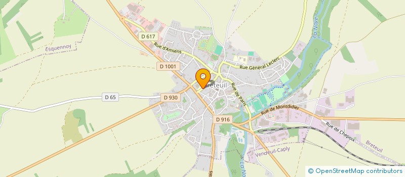 localisation de l'entreprise MADAME ISABELLE GREGOIRE  BRETEUIL