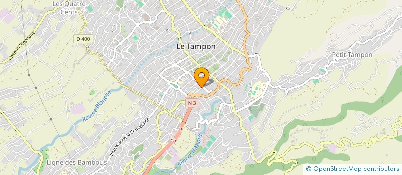 localisation de l'entreprise MADAME ISABELLE GRENIER  LE TAMPON