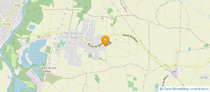 localisation de l'entreprise MADAME ISABELLE GRIEBELBAUER  PERIGNAT-SUR-ALLIER