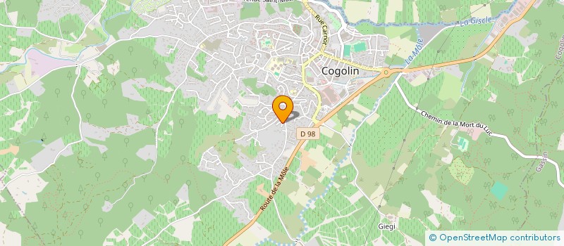 localisation de l'entreprise MADAME ISABELLE GRIPOIS à COGOLIN