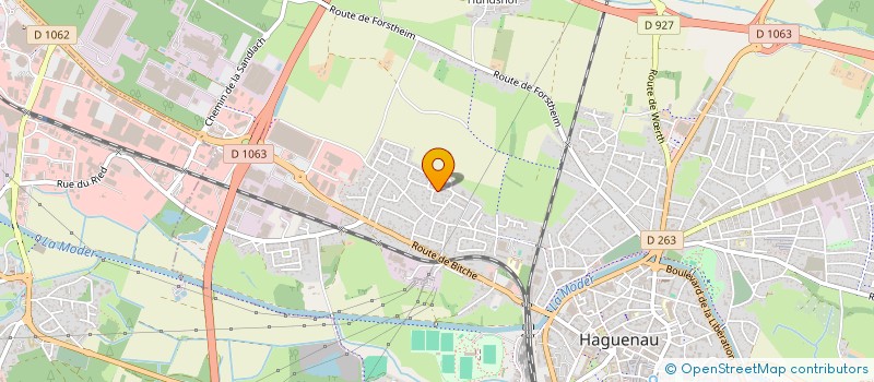 localisation de l'entreprise MADAME ISABELLE GROLL  HAGUENAU