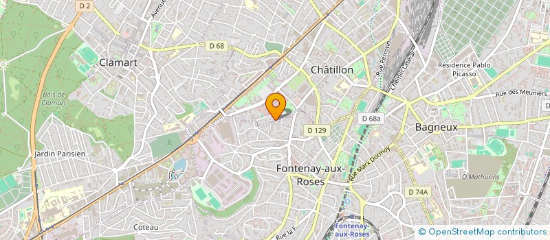 localisation de l'entreprise MADAME ISABELLE GROLLEAU  CHATILLON