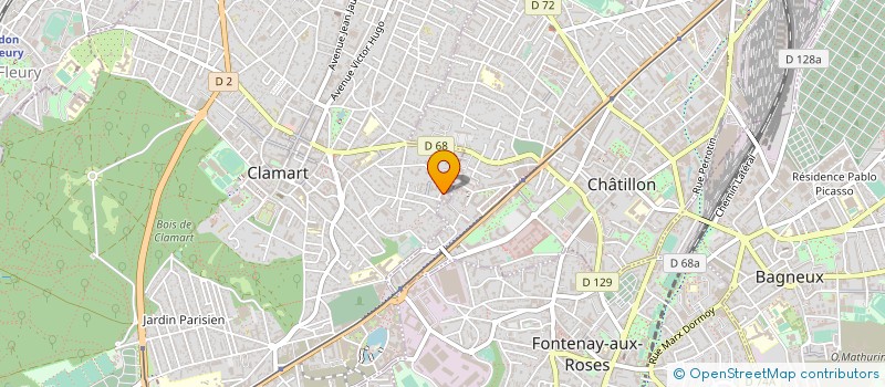 localisation de l'entreprise MADAME ISABELLE GROS à CLAMART
