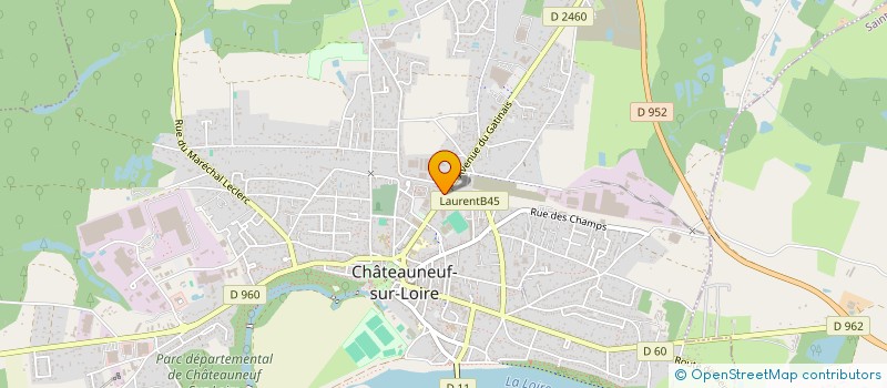 localisation de l'entreprise MADAME ISABELLE GROSMAIRE à CHATEAUNEUF-SUR-LOIRE