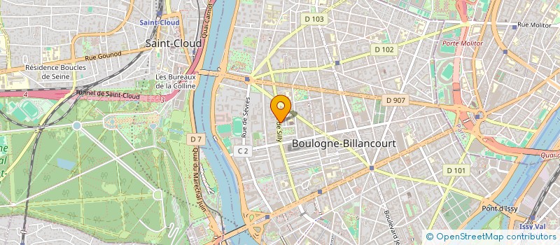 localisation de l'entreprise MADAME ISABELLE GRUGET à BOULOGNE-BILLANCOURT
