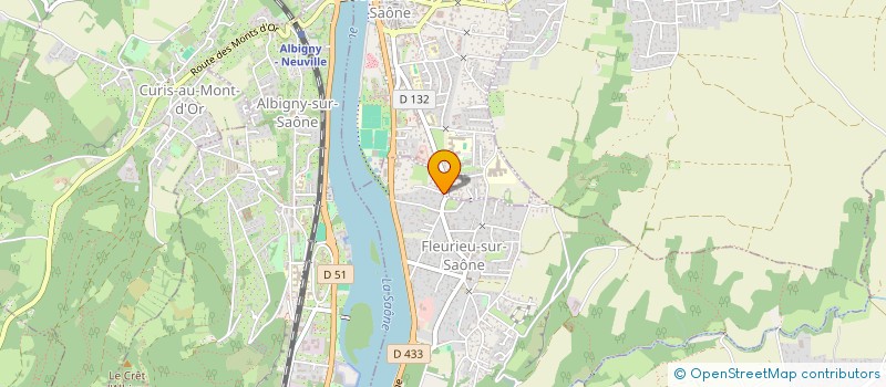 localisation de l'entreprise MADAME ISABELLE GUEGUEN  FLEURIEU-SUR-SAONE