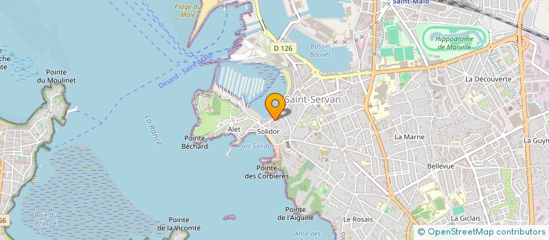 localisation de l'entreprise MADAME ISABELLE GUELAUD  SAINT-MALO