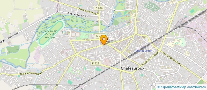 localisation de l'entreprise MADAME ISABELLE GUENNET à CHATEAUROUX