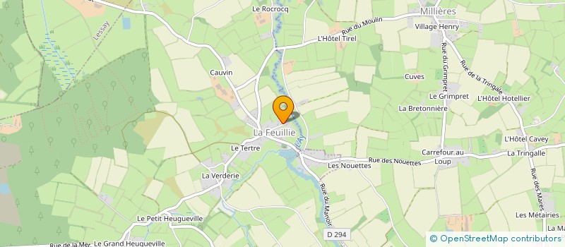 localisation de l'entreprise MADAME ISABELLE GUERAND  LA FEUILLIE