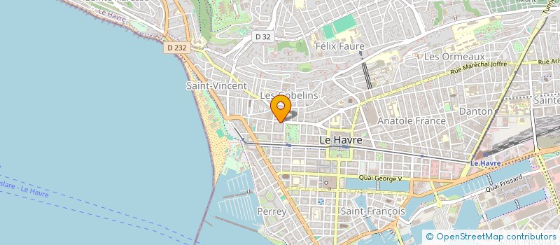 localisation de l'entreprise MADAME ISABELLE GUERARD à LE HAVRE