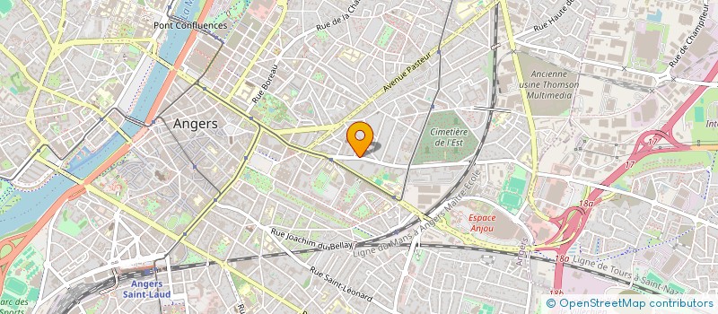localisation de l'entreprise MADAME ISABELLE GUERIN à ANGERS