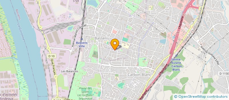 localisation de l'entreprise MADAME ISABELLE GUERIN  BASSENS