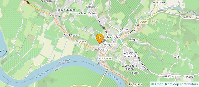 localisation de l'entreprise MADAME ISABELLE GUIBAL  LE TOURNE