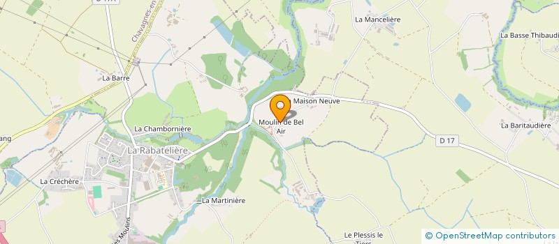 localisation de l'entreprise MADAME ISABELLE GUICHARD à LA RABATELIERE
