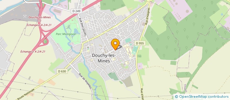 localisation de l'entreprise MADAME ISABELLE GUIDEZ à DOUCHY-LES-MINES