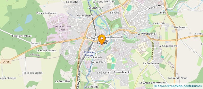 localisation de l'entreprise MADAME ISABELLE GUIGNARD  CHATEAU-RENAULT