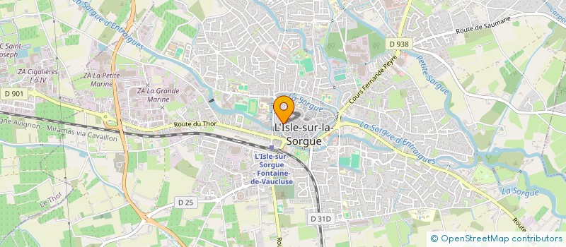 localisation de l'entreprise MADAME ISABELLE GUILI à L'ISLE-SUR-LA-SORGUE