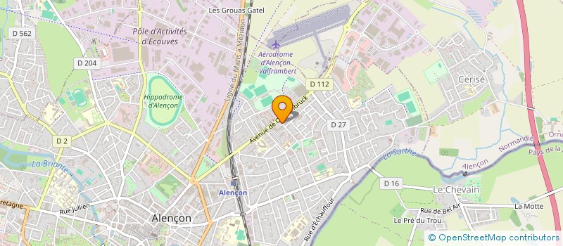 localisation de l'entreprise MADAME ISABELLE GUILLAMET à ALENCON