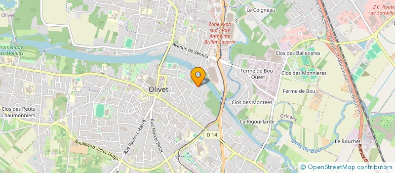 localisation de l'entreprise MADAME ISABELLE GUILLAUME à OLIVET