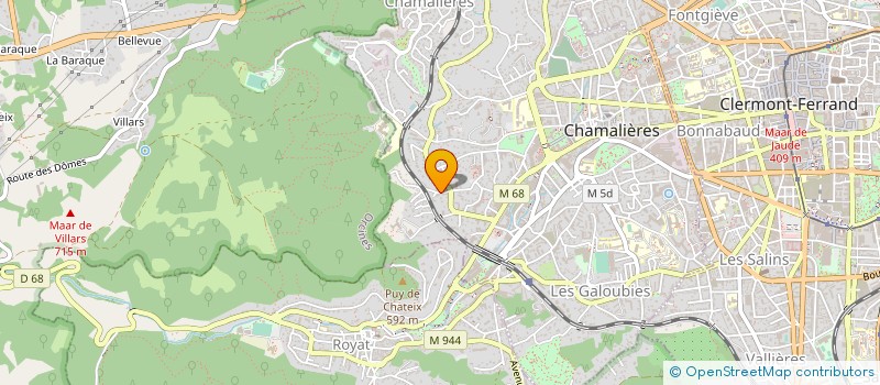 localisation de l'entreprise MADAME ISABELLE GUILLAUMIN  CHAMALIERES