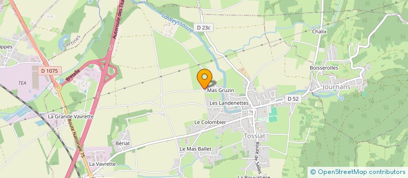 localisation de l'entreprise MADAME ISABELLE GUILLAUMIN à TOSSIAT