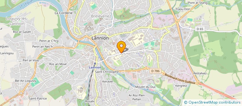 localisation de l'entreprise MADAME ISABELLE GUILLIAMS à LANNION
