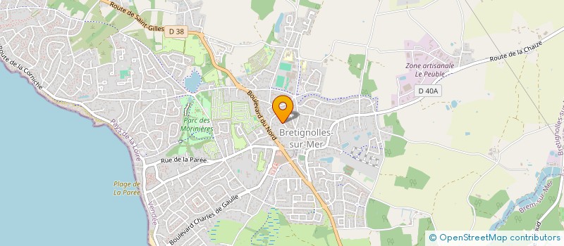 localisation de l'entreprise MADAME ISABELLE GUILLONNEAU  BRETIGNOLLES-SUR-MER