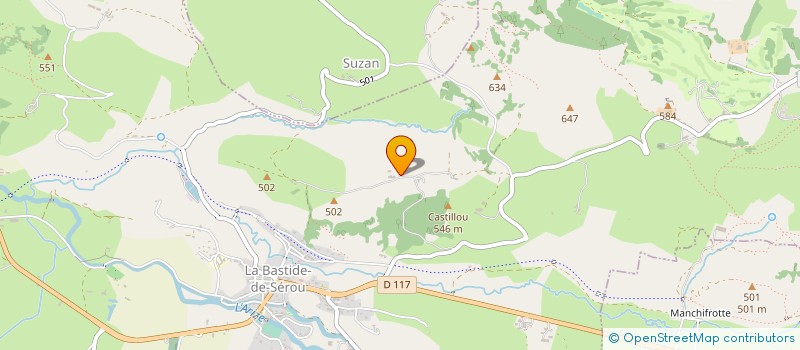 localisation de l'entreprise MADAME ISABELLE GUILLOTEAU à LA BASTIDE-DE-SEROU