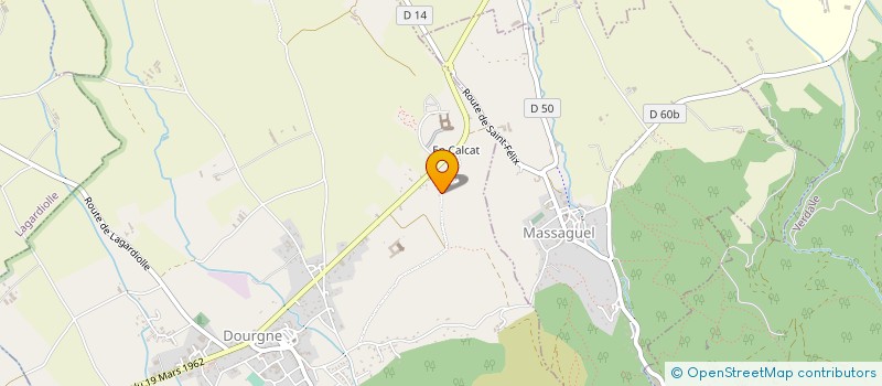 localisation de l'entreprise MADAME ISABELLE GUITTARD  DOURGNE