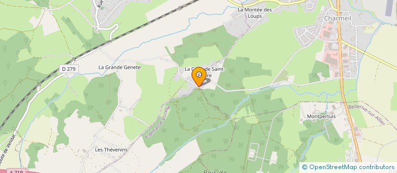 localisation de l'entreprise MADAME ISABELLE GUITTARD  CHARMEIL