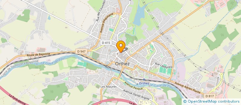 localisation de l'entreprise MADAME ISABELLE GUITTON  ORTHEZ