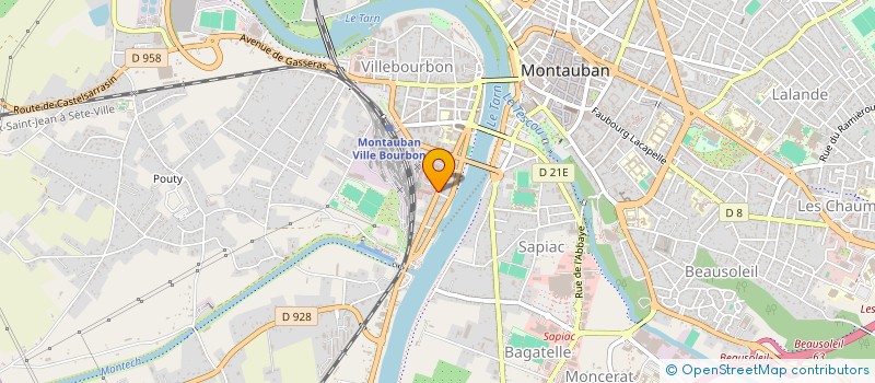 localisation de l'entreprise MADAME ISABELLE GUY  MONTAUBAN