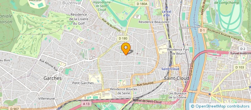 localisation de l'entreprise MADAME ISABELLE GUYONNET à SAINT-CLOUD