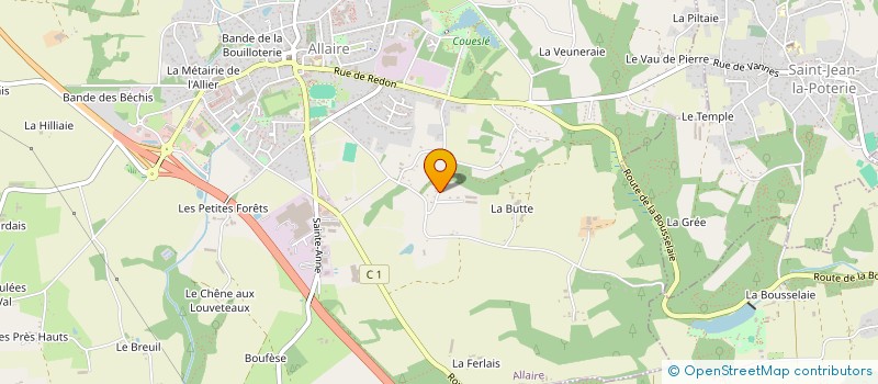 localisation de l'entreprise MADAME ISABELLE GUYOT à ALLAIRE