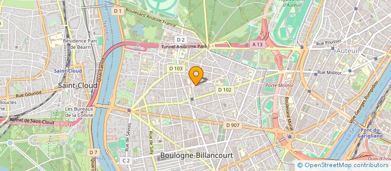 localisation de l'entreprise MADAME ISABELLE GUYOT à BOULOGNE-BILLANCOURT