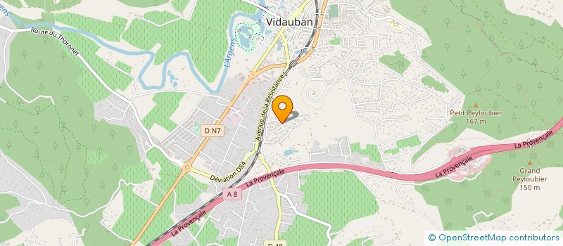 localisation de l'entreprise MADAME ISABELLE HAINAUT  VIDAUBAN