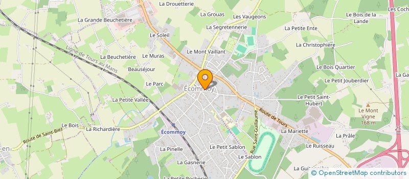 localisation de l'entreprise MADAME ISABELLE HAMELIN  ECOMMOY