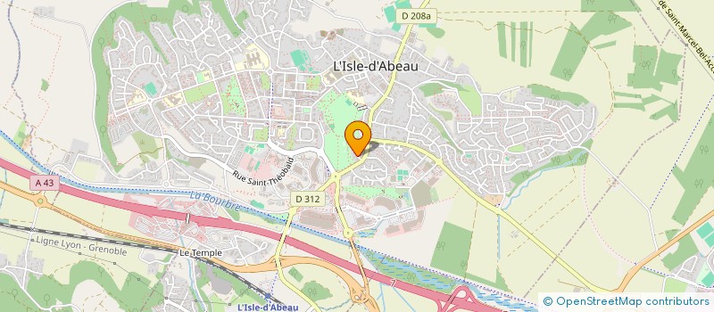 localisation de l'entreprise MADAME ISABELLE HAQUIN  L'ISLE-D'ABEAU