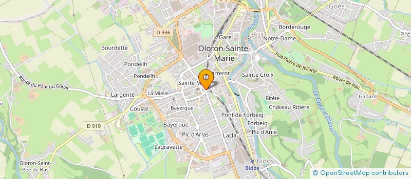 localisation de l'entreprise MADAME ISABELLE HARDY à OLORON-SAINTE-MARIE