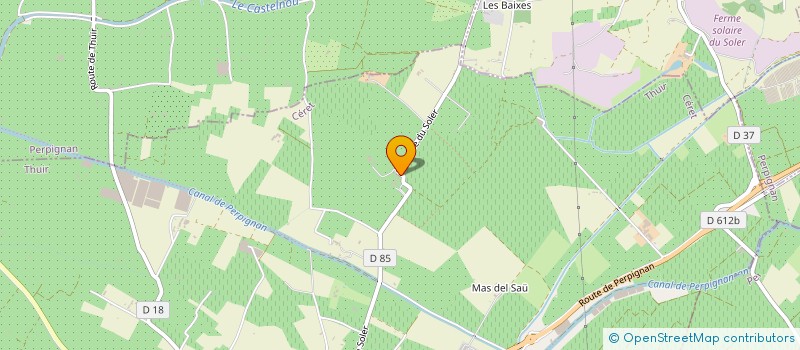 localisation de l'entreprise MADAME ISABELLE HAUTE  THUIR