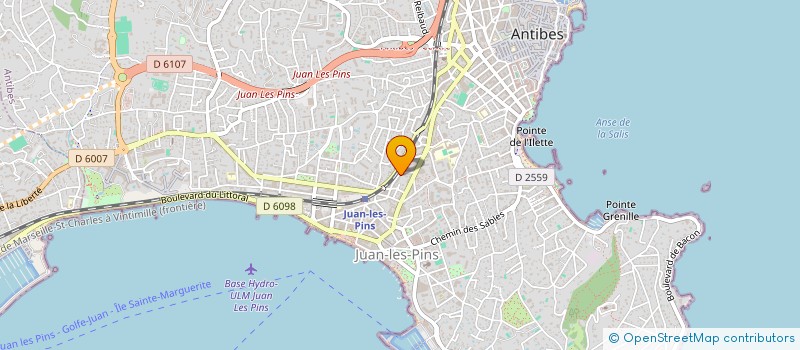 localisation de l'entreprise MADAME ISABELLE HAUUY à ANTIBES