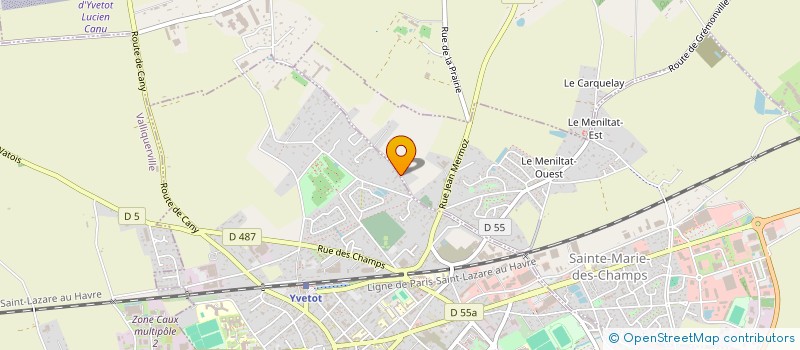 localisation de l'entreprise MADAME ISABELLE HELIE  SAINTE-MARIE-DES-CHAMPS