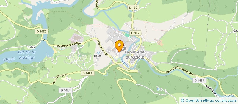 localisation de l'entreprise MADAME ISABELLE HENNEQUIN  LA SALVETAT-SUR-AGOUT