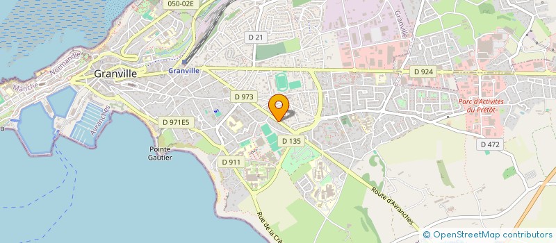 localisation de l'entreprise MADAME ISABELLE HENQUINET  GRANVILLE