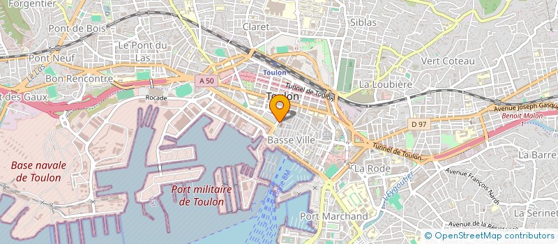 localisation de l'entreprise MADAME ISABELLE HENRY  TOULON