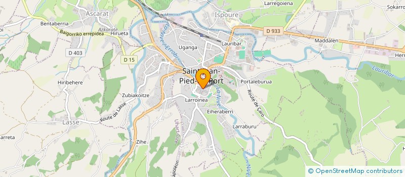 localisation de l'entreprise MADAME ISABELLE HENRY à SAINT-JEAN-PIED-DE-PORT