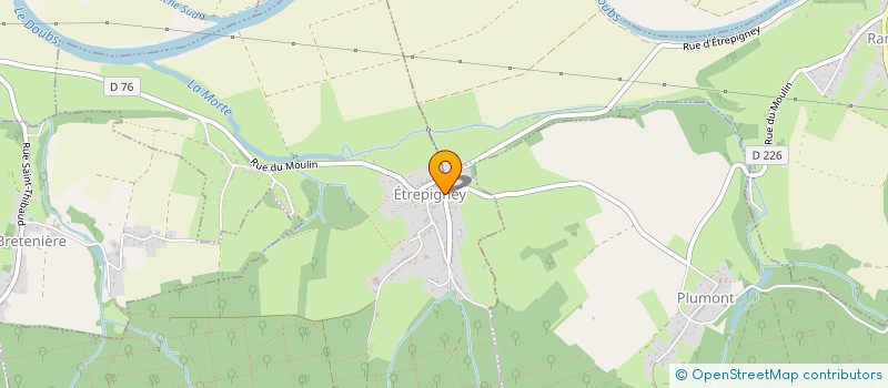 localisation de l'entreprise MADAME ISABELLE HENRY  ETREPIGNEY