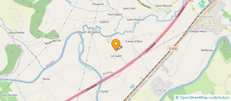 localisation de l'entreprise MADAME ISABELLE HERBODEAU  REALVILLE